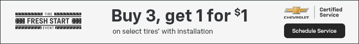Buy 3, get 1 for $1 on select tires*