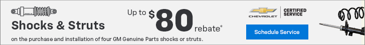 Up to $80 Mail-in Rebate on the Purchase and Installation of Four Select Shocks